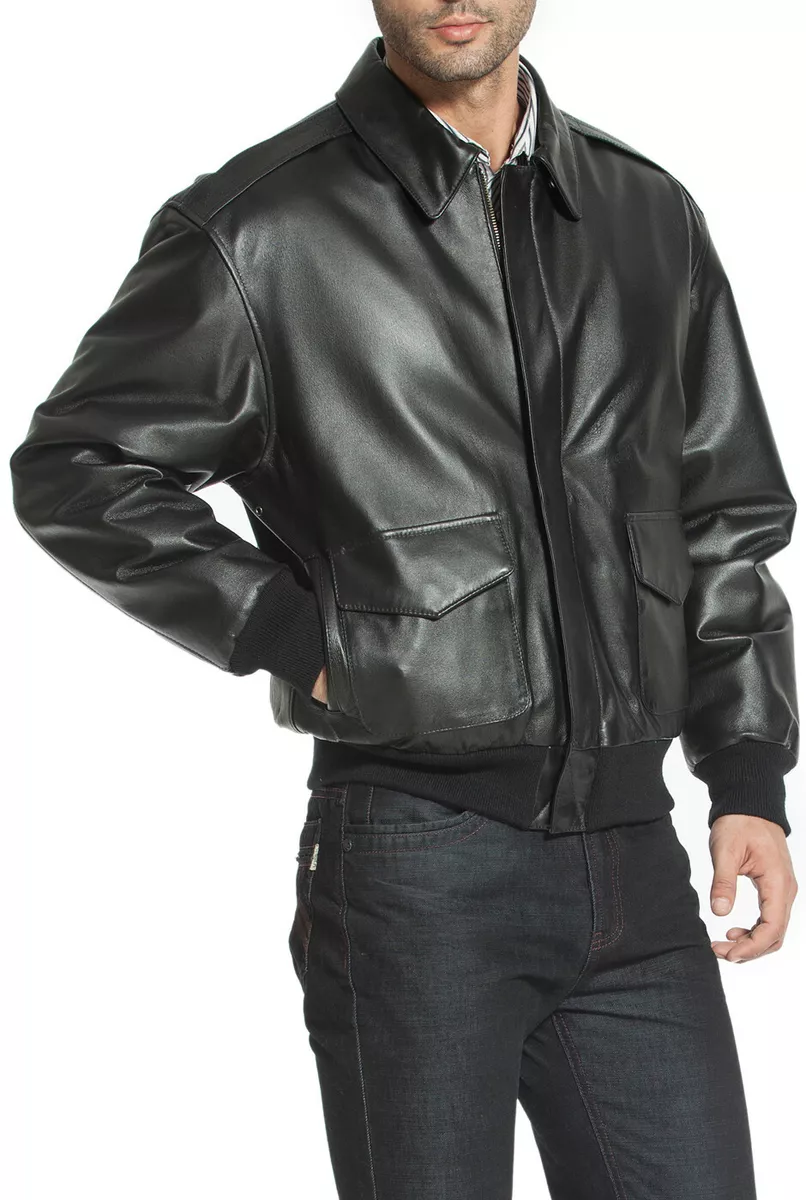 Men's excelled leather bomber jacket store
