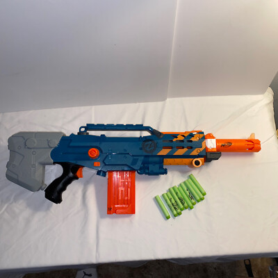Nerf Zombie Strike ZED Squad Longshot CS-12 Blaster With Barrel