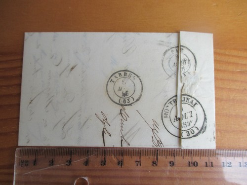 64 > 31 LETTRE 1846 NAY > MONTREJEAU CACHETS TARBES PAU - Imagen 2 de 2