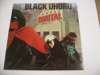 BLACK UHURU - BRUTAL - LP VINYL TOP ZUSTAND 1986 FRANKREICH