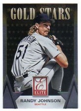 2015 Panini Elite Baseball Gold Stars Insert Insert #18 Randy Johnson Mariners 
