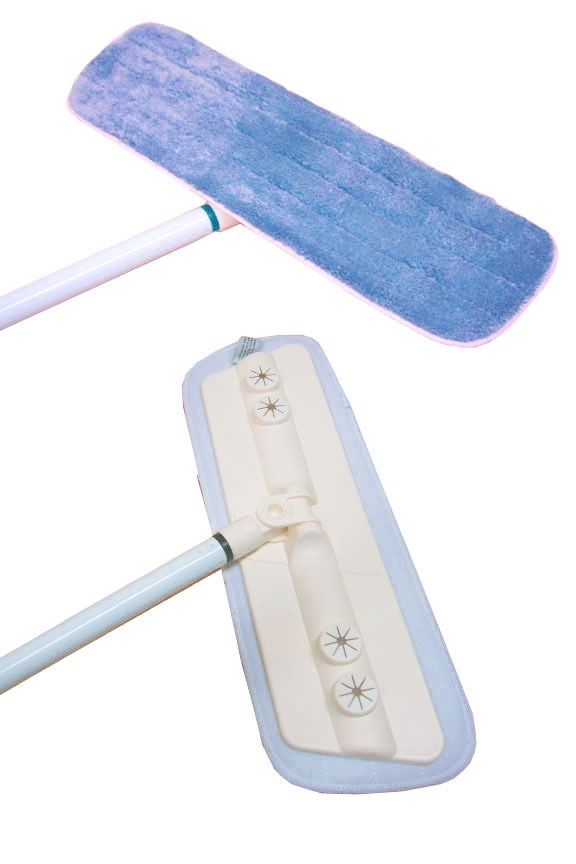 6 Blue Microfiber Wet Mop Pads Refill Fits Starfiber, Bona, Libman, Scoth-Brite