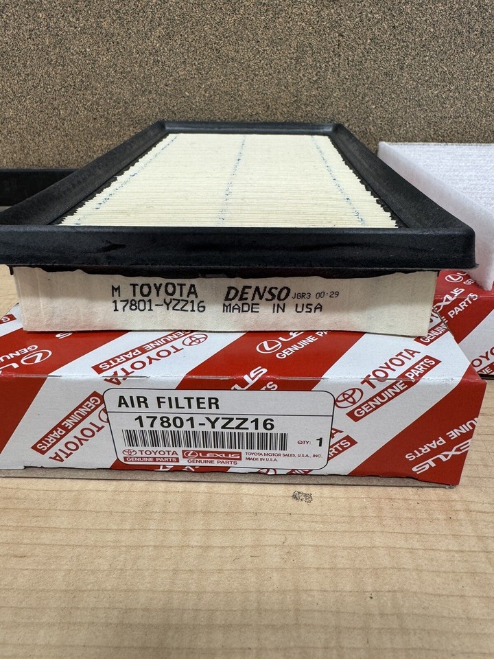 2021-2024 TOYOTA VENZA GENUINE OEM ENGINE AIR FILTER AND CABIN FILTER ...