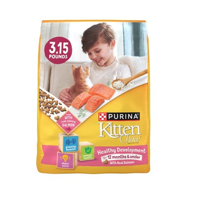 Purina Kitten Chow Healthy Development with Real Salmon