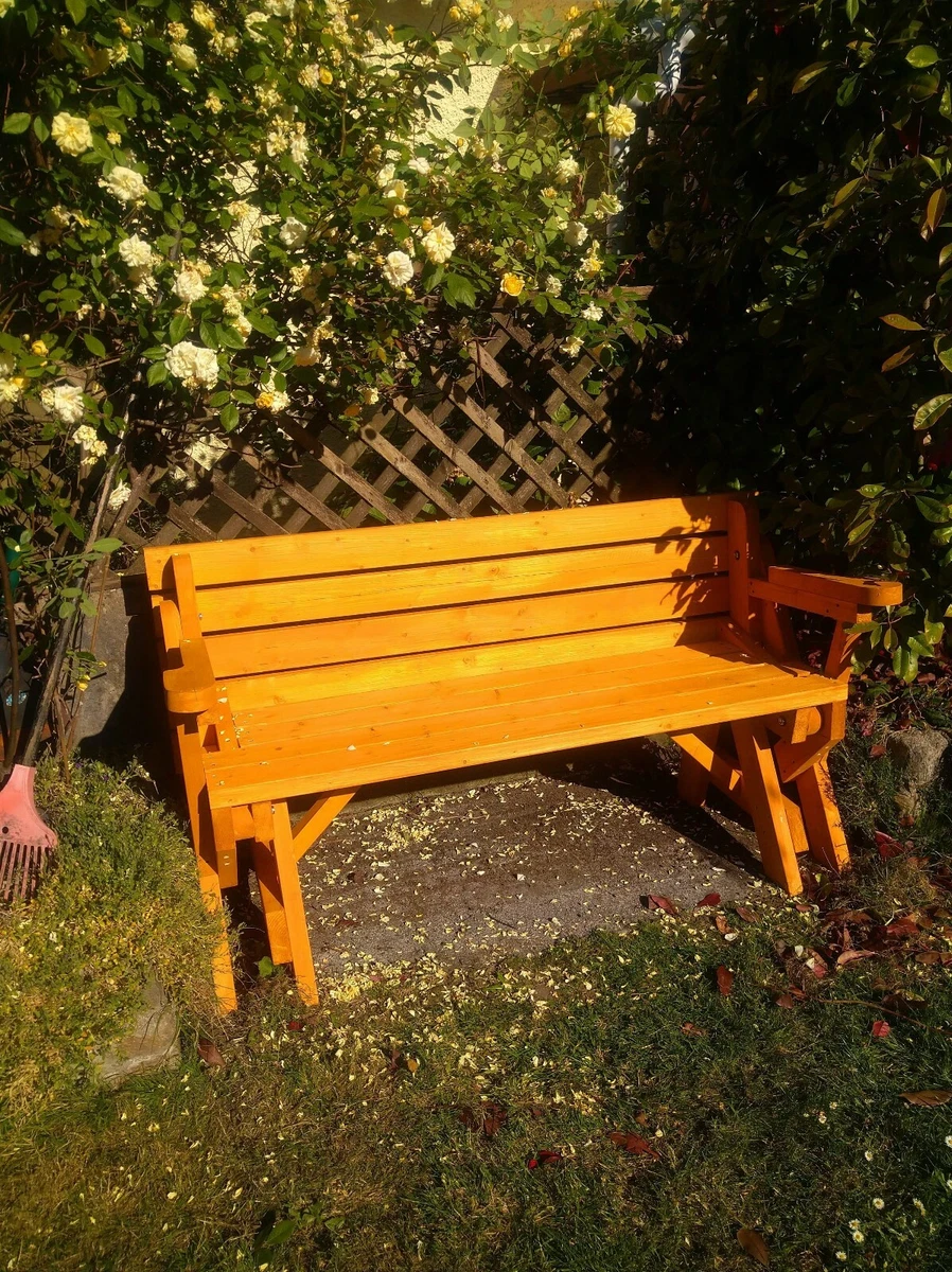Fold out online bench