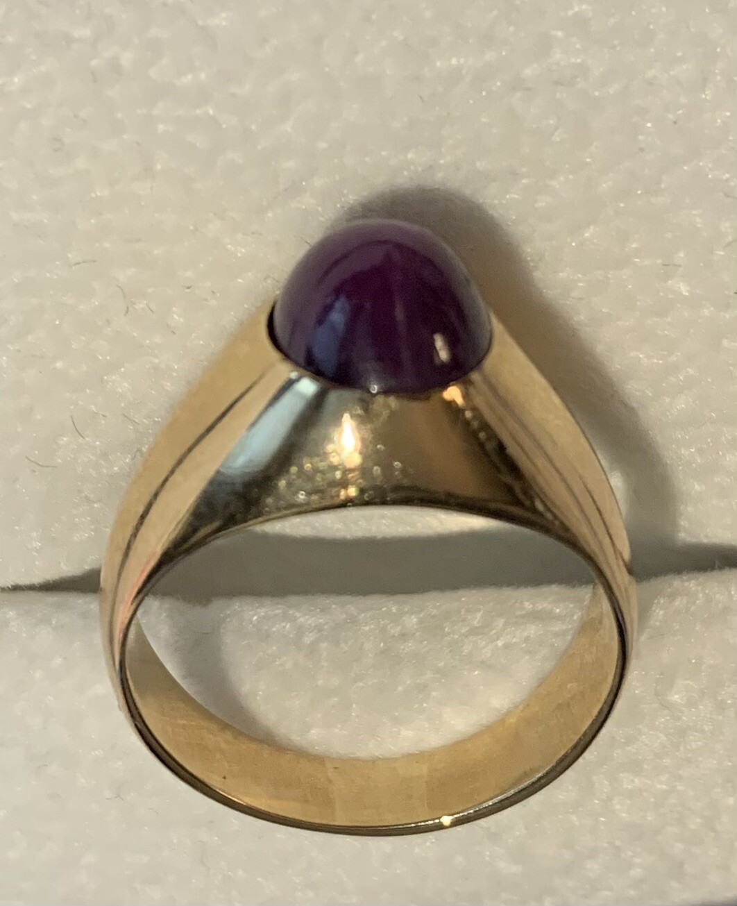 14K  Yellow Gold Ring with India Star Ruby - image 3