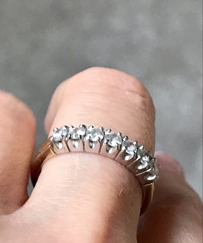 Vintage Damen Memory Ring farblose Steine Silber Gr.60 19,1 vergoldet - Bild 22 von 24