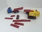 1973 LEGO 730 Steam shovel & Carrier No Box Near Complete Pieces Damaged