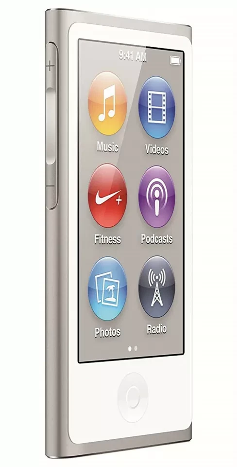 Neu Apple iPod Nano 7. Generation 7G Silber & Silver 16GB - 6 Monate Garantie