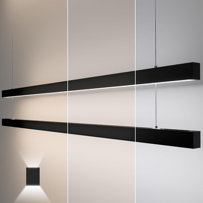 8FT LED Linear Light 100/90/80/70/60W CCT 3000/4000/5000K - 2 Pack