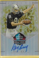 2019 Panini HOF 50th Anniversary Ray Guy Raiders On Card HOF Auto 10/50