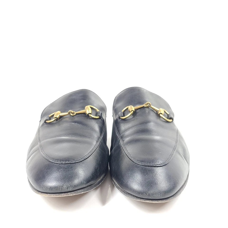 Gucci Men's Princetown Leather Mules Slippers Black Sz 44 / 10.5 US READ - Image 4 of 4