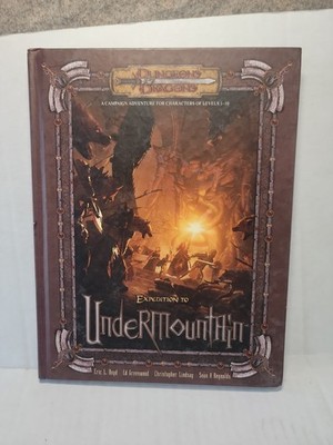EXPEDITION TO UNDERMOUNTAIN Dungeons & Dragons 3.5/D20 2007