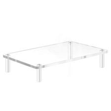 Acrylic Monitor Stand Riser, Clear Computer Monitor Riser, Desktop Organizer Sta