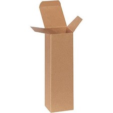 3 x 3 x 10" Kraft Reverse Tuck Folding Cartons 250/Case