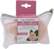 (Free Duty Tax) Spongeables Skinutrients Anti-Cellulite Body Wash in a Spong