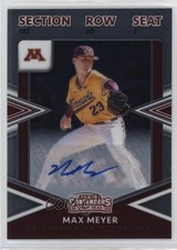 2020 Panini Elite Extra Edition College Tickets Signatures Max Meyer Auto 0m5h
