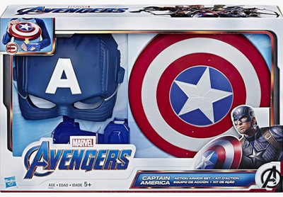 MARVEL Avengers Captain America Rollenspiel-Set Captain America Maske und Schild