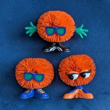 1997 McVitie's Jaffa Cakes Orangey Tangs Zsa Zsa & Shades Koosh Mascot Figures