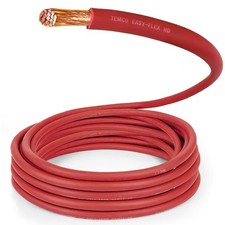 TEMCo 4/0 Gauge AWG 400 Ft Red Flexible Copper USA Welding Cable Battery Wire