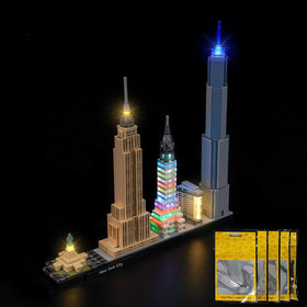 LED Lighting Compatible with Lego Architecture New York City Skyline 21028，Light