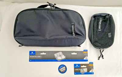2 Stück Eagle Creek Packtaschen schwarz Pack-it Cube XS  Inimates Cube S TOP