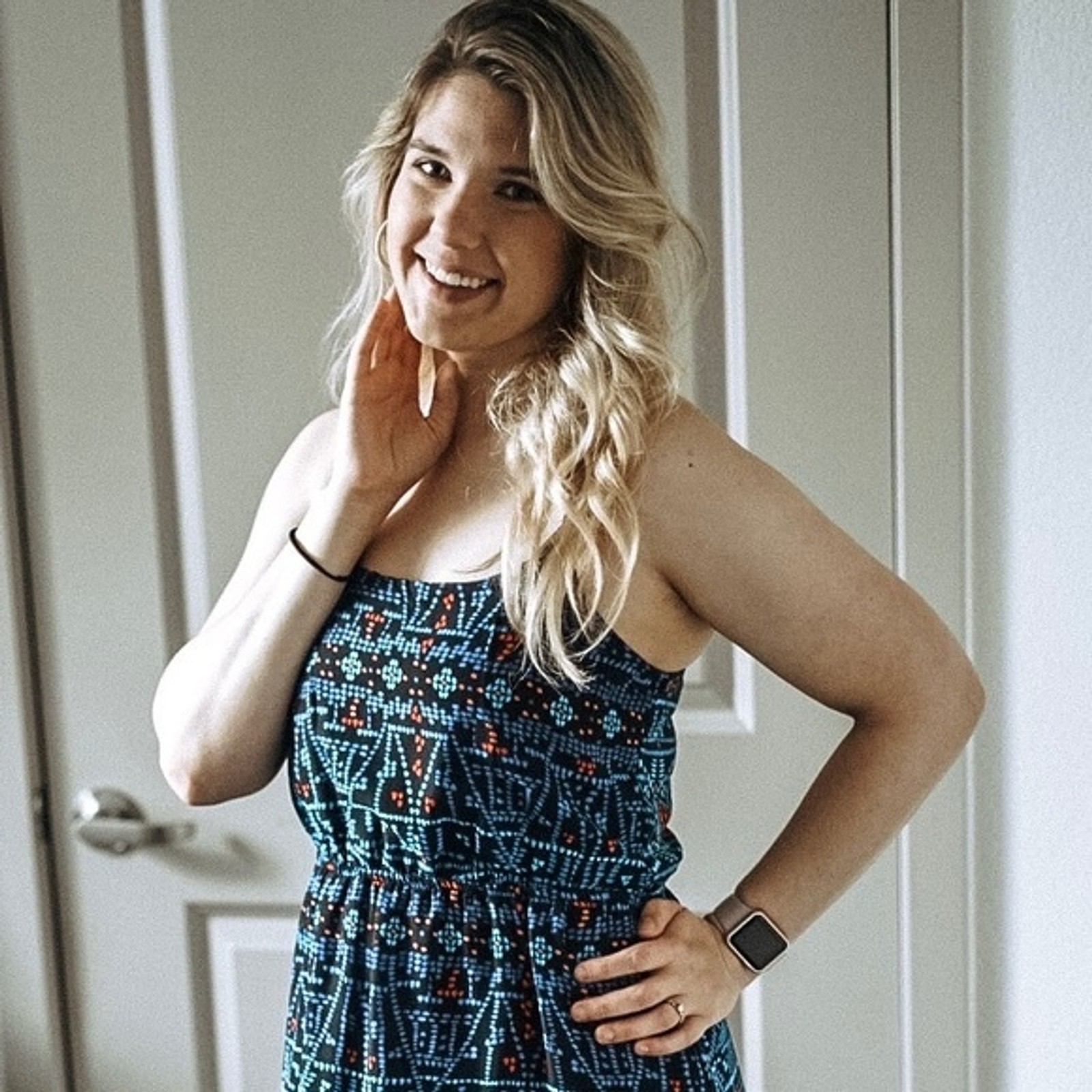 Forever 21 Geometric Boho Dot Pattern Spaghetti S… - image 4