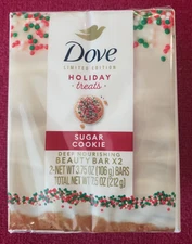 DOVE Limited Edition Holiday Treats Beauty Bar Soap Sugar Cookie_2 Bars_New!