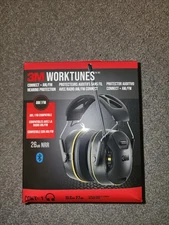 3M Worktunes Connect + AM/FM Wireless Hearing Protector Bluetooth Headset