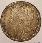 1896 P Morgan Silver Dollar. Guaranteed Authentic Nice Coin. Rim Toning EF XF AU