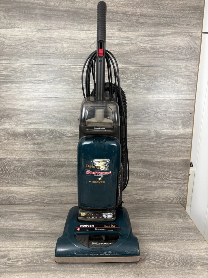 Vintage GREEN Hoover Windtunnel Deluxe Vacuum Cleaner U5461-900 TESTED NEW BELT - Image 2 of 4