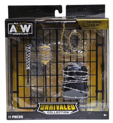 AEW Unrivaled Collection Action Pack Barbed Wire Accessories 11 Pieces Set - New
