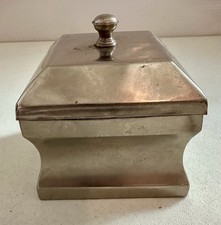 Silver Metal Square Decorative Box w/ Lid, So...