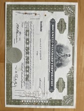 Historische Aktienurkunde Rockwell-Standard Corporation (1965) – 5 Aktien