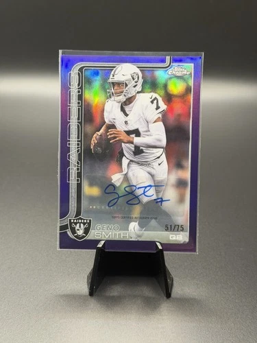 2025 Topps Chrome Geno Smith Chrome Autographs (RAW)