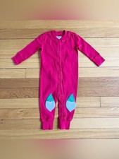 Hanna Andersson Red Cotton Gnome Christmas Holidays Santa Sleeper Pajamas 60 6-9