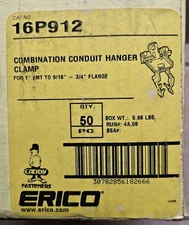 Box Of 55 Caddy 16P912 Combination Hanger 1" Conduit to9/16" -3/4" Flange S214