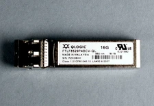 2x Qlogic/Finisar 16Gb Fibre Channel FC 850nm SFP+ Transceivers FTLF8529P3BCV-QL