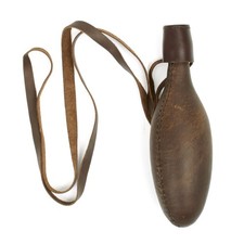 British Victorian Era Zulu War Leather Wrapped Glass Soda Bottle With Cork