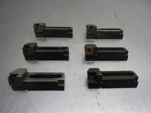 6 Twin-Bore Roughing Boring Insert Cartridges Various Styles/Sizes (As Shown)