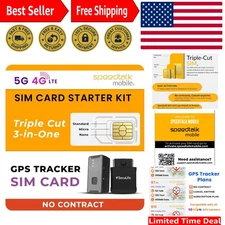 Compact GPS SIM Card Starter Kit - 3 Sizes for All Tracking Devices - 5G Ready