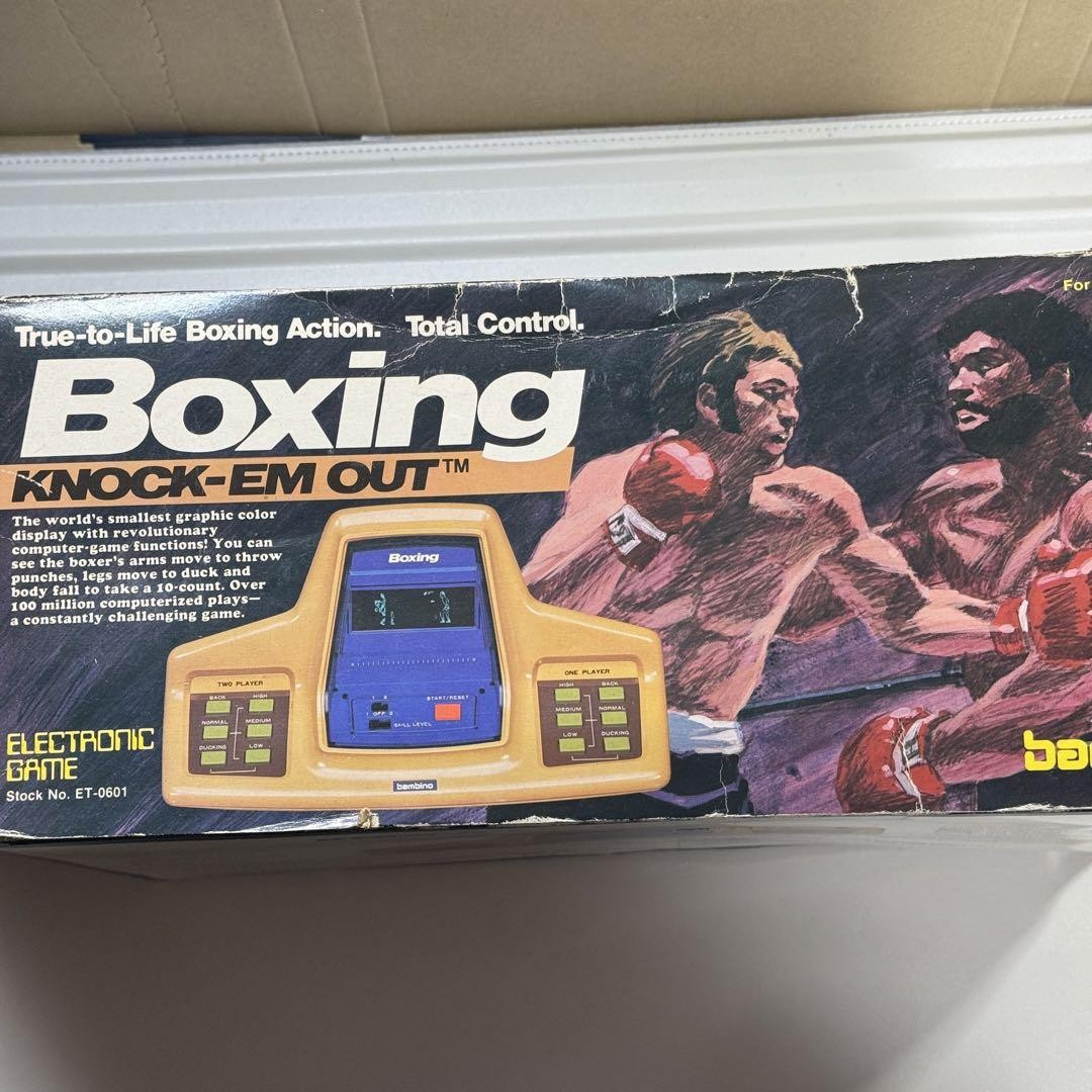 Bambino Boxing KNOCK-EM OUT lsi vintage game used boxed work
