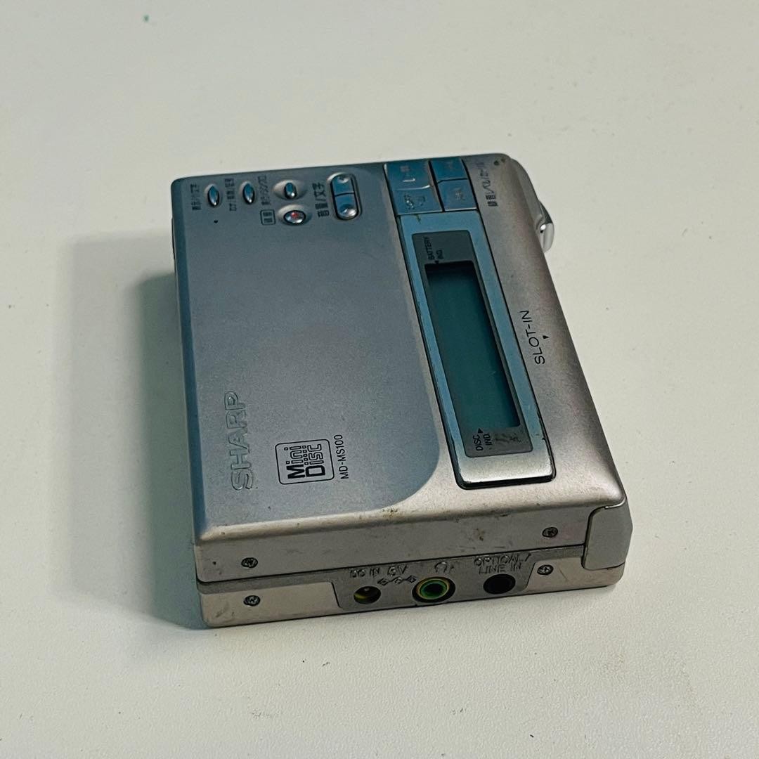 Sharp MD MS100 Portable MiniDisc Recorder Player Japan Rare