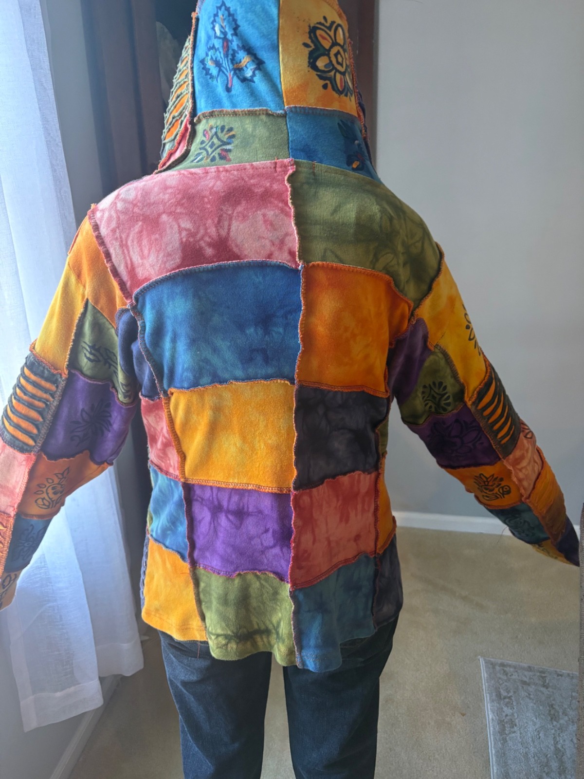 rising international patchwork jacket hippie boho… - image 3