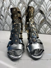Kenneth Cole Silver Gladiator Sandals