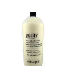 Philosophy Purity One-Step Facial Cleanser Jumbo size 64 oz Sealed No Pump New