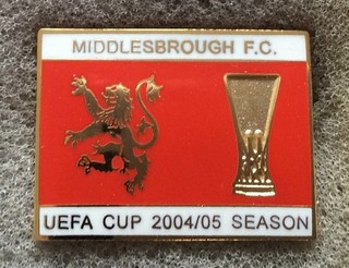 Middlesbrough Football Club Uefa Cup Season 2004 05 Badge