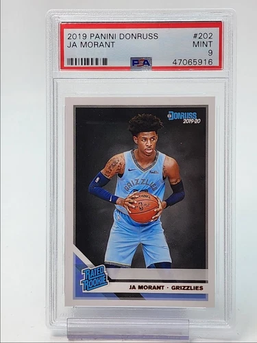 JA MORANT 2019-20 DONRUSS RATED ROOKIE BASKETBALL GRIZZLIES RC PSA 9 Q0460