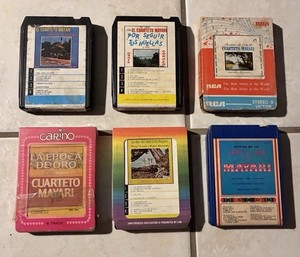 6 Cuarteto Mayari 8 Track Cartridge Tapes - Epoca de Oro, Rafael Hndz, Exitos