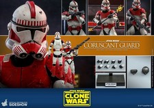 Hot Toys TMS025 Star Wars Clone Wars Coruscant Guard TMS025 NEW SEALED SHIPPER